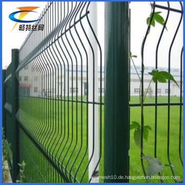 PVC-überzogener Rahmen-Metalldraht-Zaun